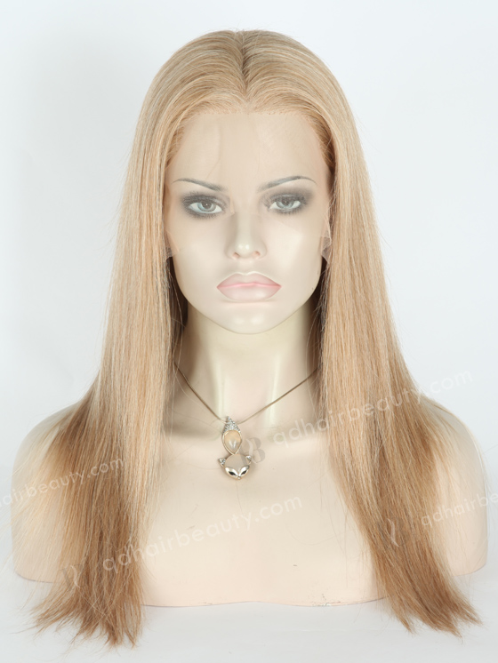 In Stock Brazilian Virgin Hair 16" Straight 8a#/60# Evenly Blended Lace Front Wig MLF-04002